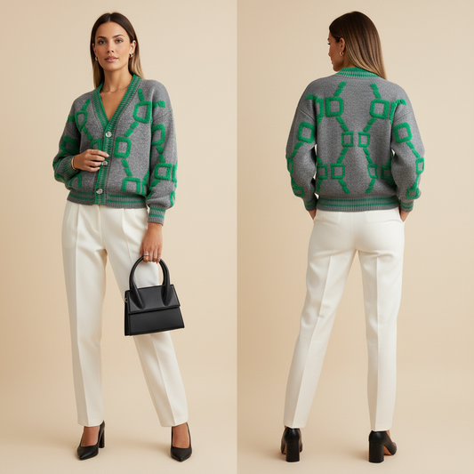 Noya - Trendy Gebreid Vest – Stijlvol & Comfortabel